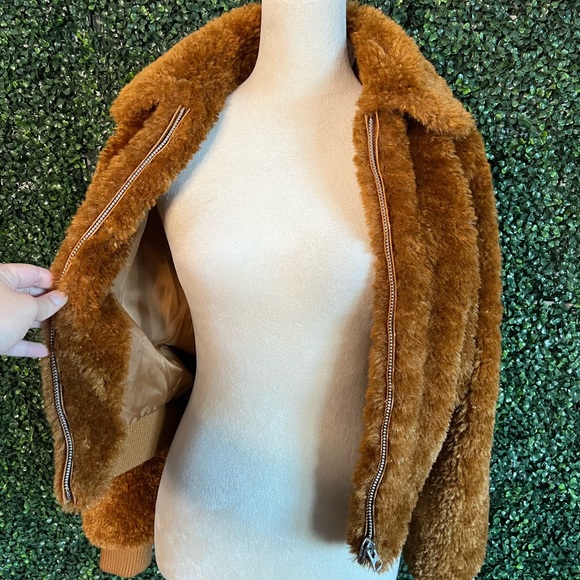 NWT RAG & BONE Nikki Wool Cashmere Shearling Bomber Jacket Size S - Picture 5 of 15